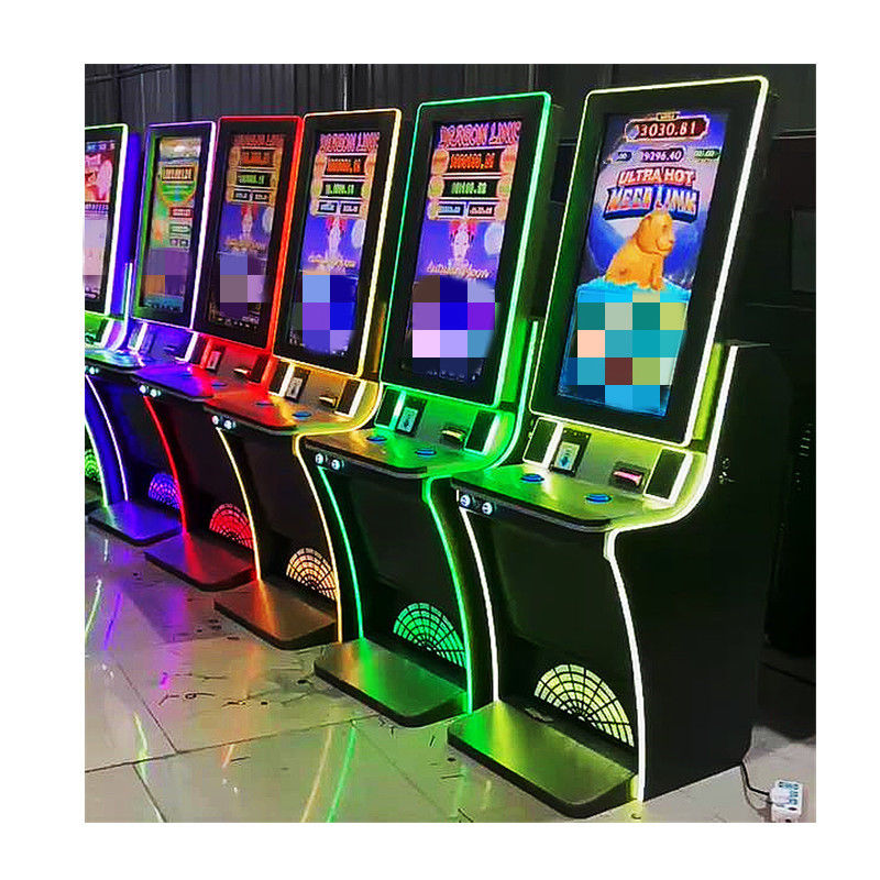 La machine multifonctionnelle de jeu de pêche de fente a tout droit épaissi la couleur noire