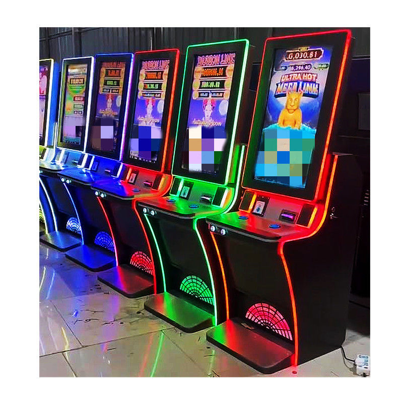 La machine multifonctionnelle de jeu de pêche de fente a tout droit épaissi la couleur noire
