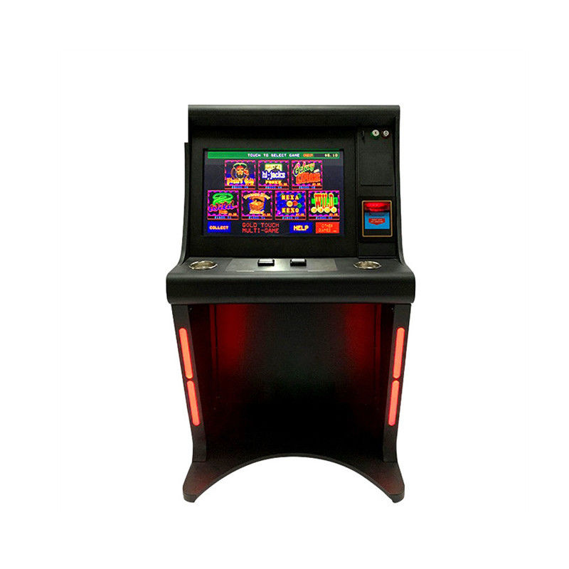 Pot en bois Pog 510 d'armoires de machine de jeu d'or avec l'écran tactile d'affichage à cristaux liquides de 22 pouces